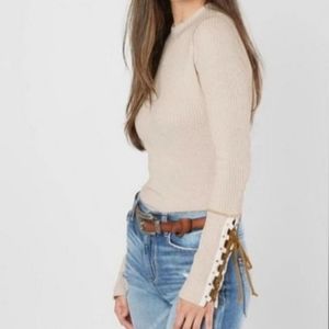 Free People Mountaineer Lace-up Cuff Thermal